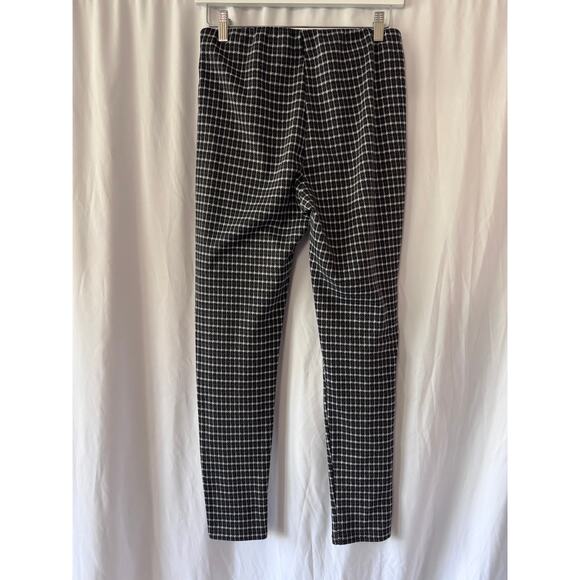 Iris Black & White Checkered Stretch Pants - Size Medium - Picture 5 of 10